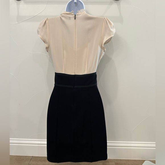 Bebe Black/off-white Ruffle Dress - XXS - Picture 2 of 6